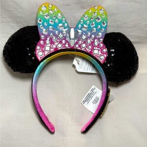 Disney Parks Disneyland 70th Anniversary Mickey Minnie Mouse Ears Headband NEW
